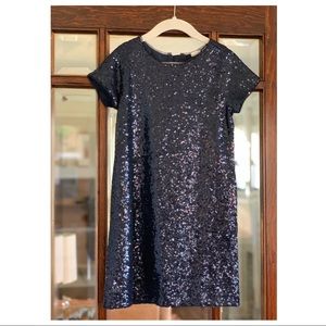 GAP Girls Short Sleeve Sequin Sparkle Dress